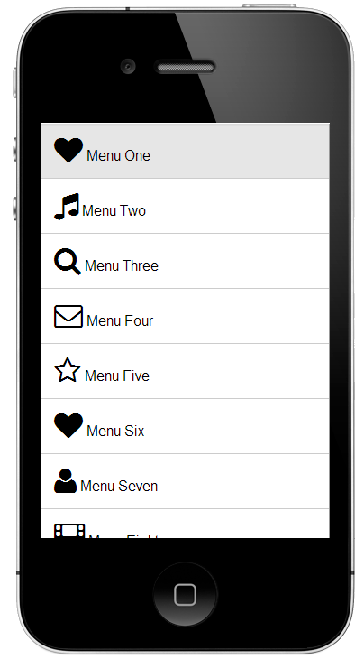 A ViewBox control in the form of List control.